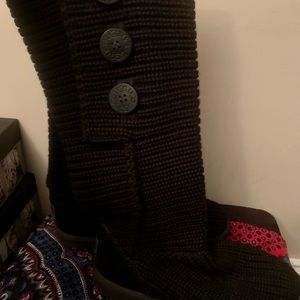 Ugg Knit Black Boots